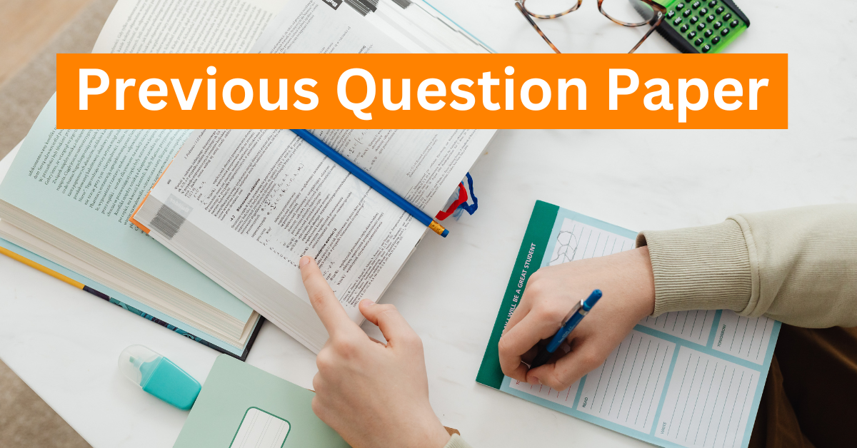 Previous Question Paper